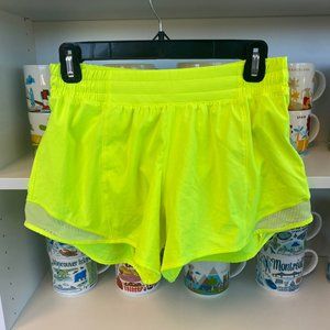 Lululemon 8 Tall Hotty Hot Shorts ~ Neon Yellow